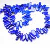 Natural Blue Lapis Luzuli Smooth Uneven Tumble Tube Beads Length is 8 Inches and Size from 12mm to 20mm 